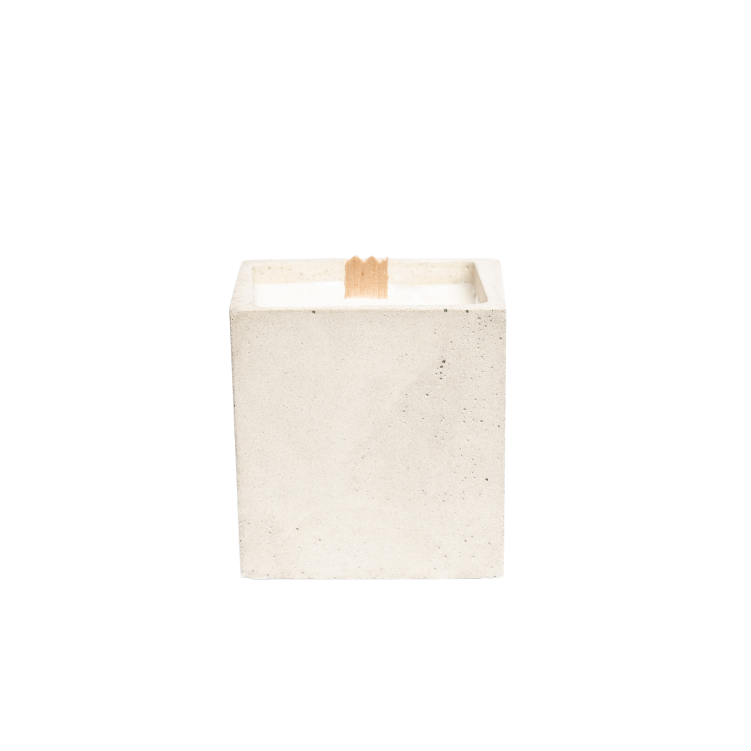 Bougie Cube - Béton Beige