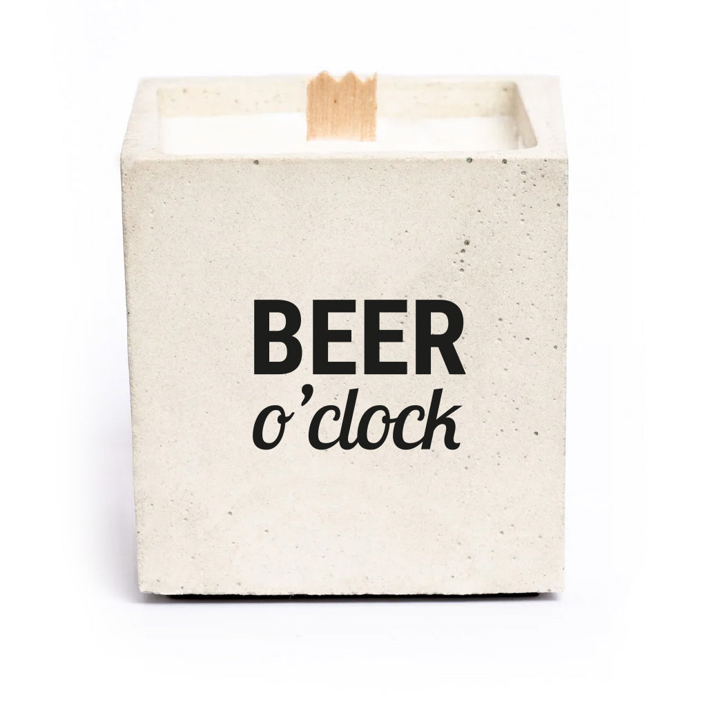 Bougie à message - Beer O'Clock