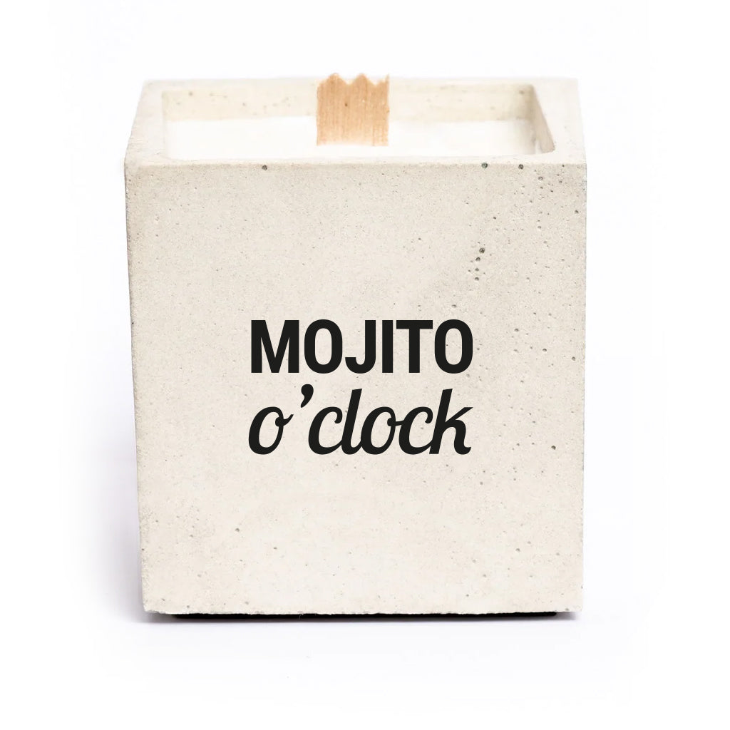 Bougie à message - Mojito O'Clock