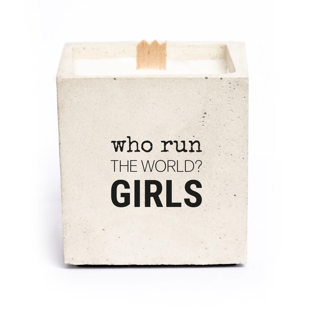 Bougie à message - Who run the world ? Girls