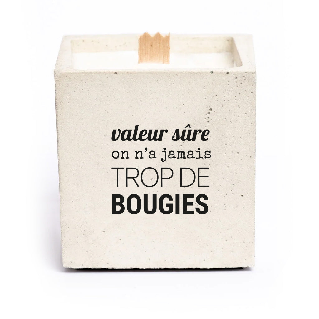 Bougie à message - Valeur sûre on n'a jamais trop de bougies