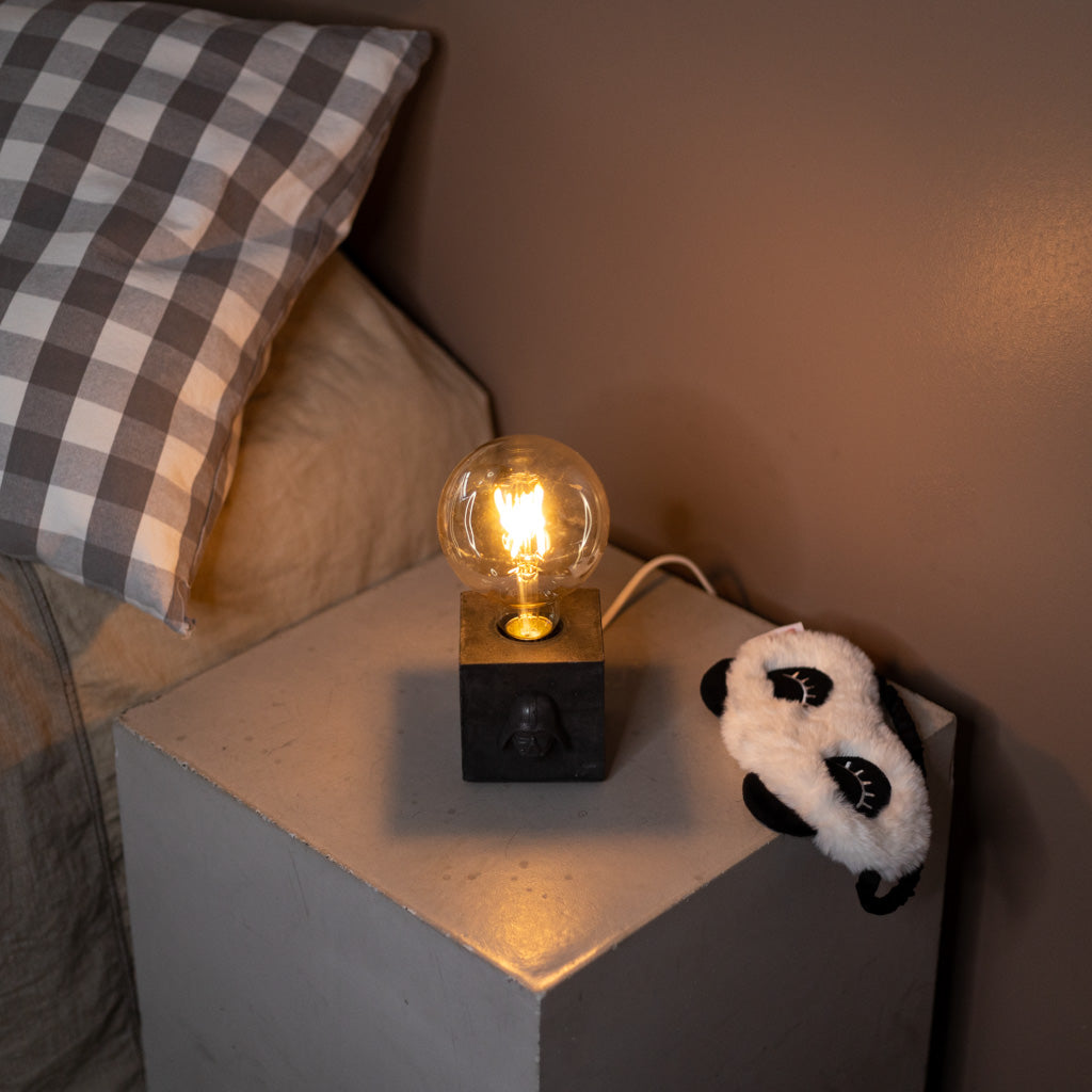 Lampe Kid - Béton anthracite dark vador