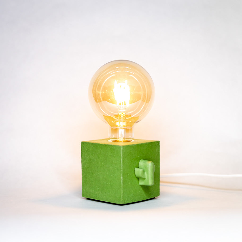 Lampe Kid - Béton vert cactus