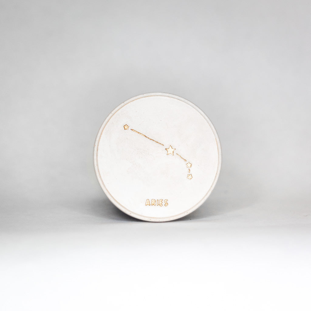 Coupelle zodiaque - Beige & Or