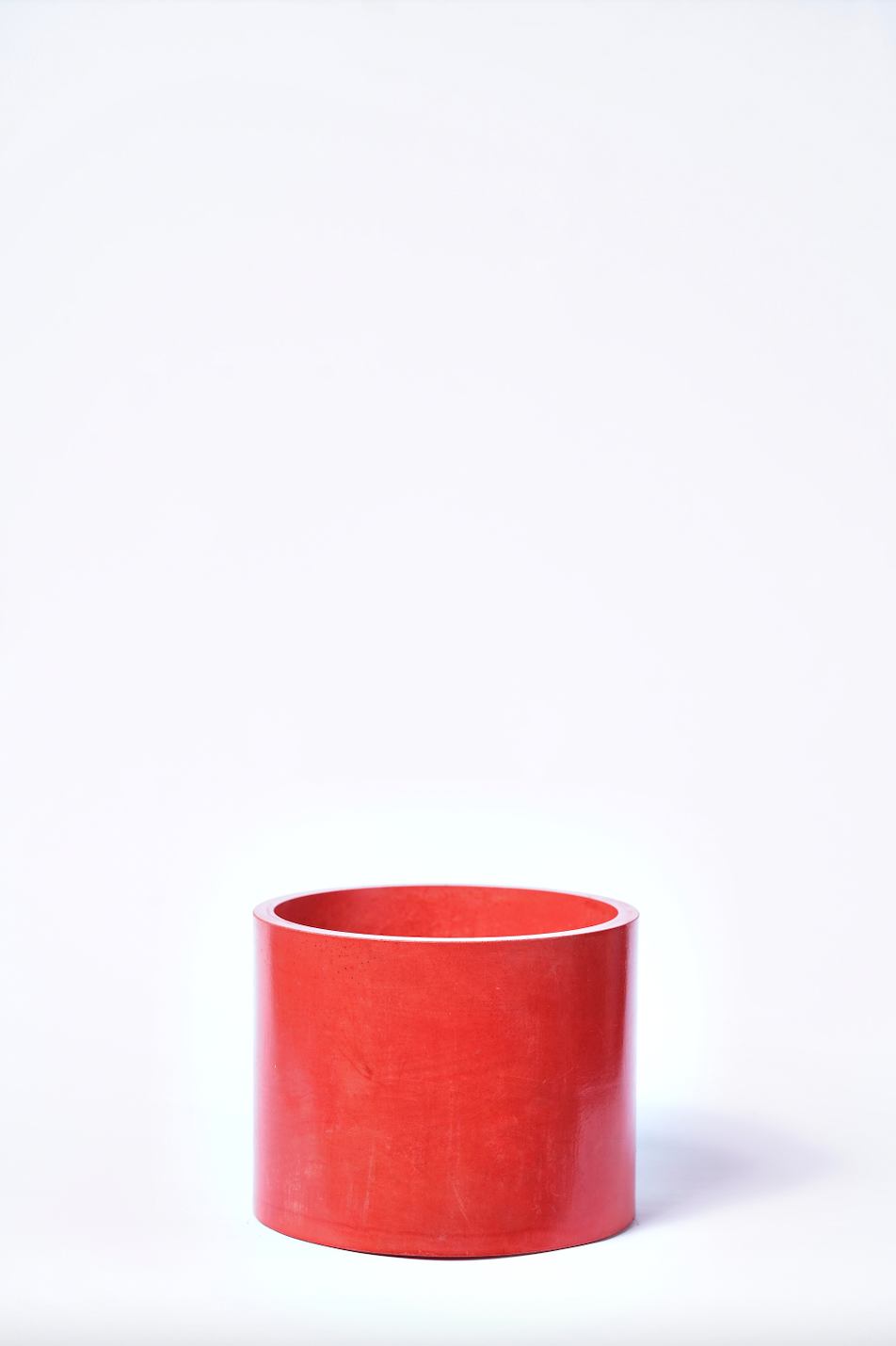 Cache-pot XXL - Béton Rouge