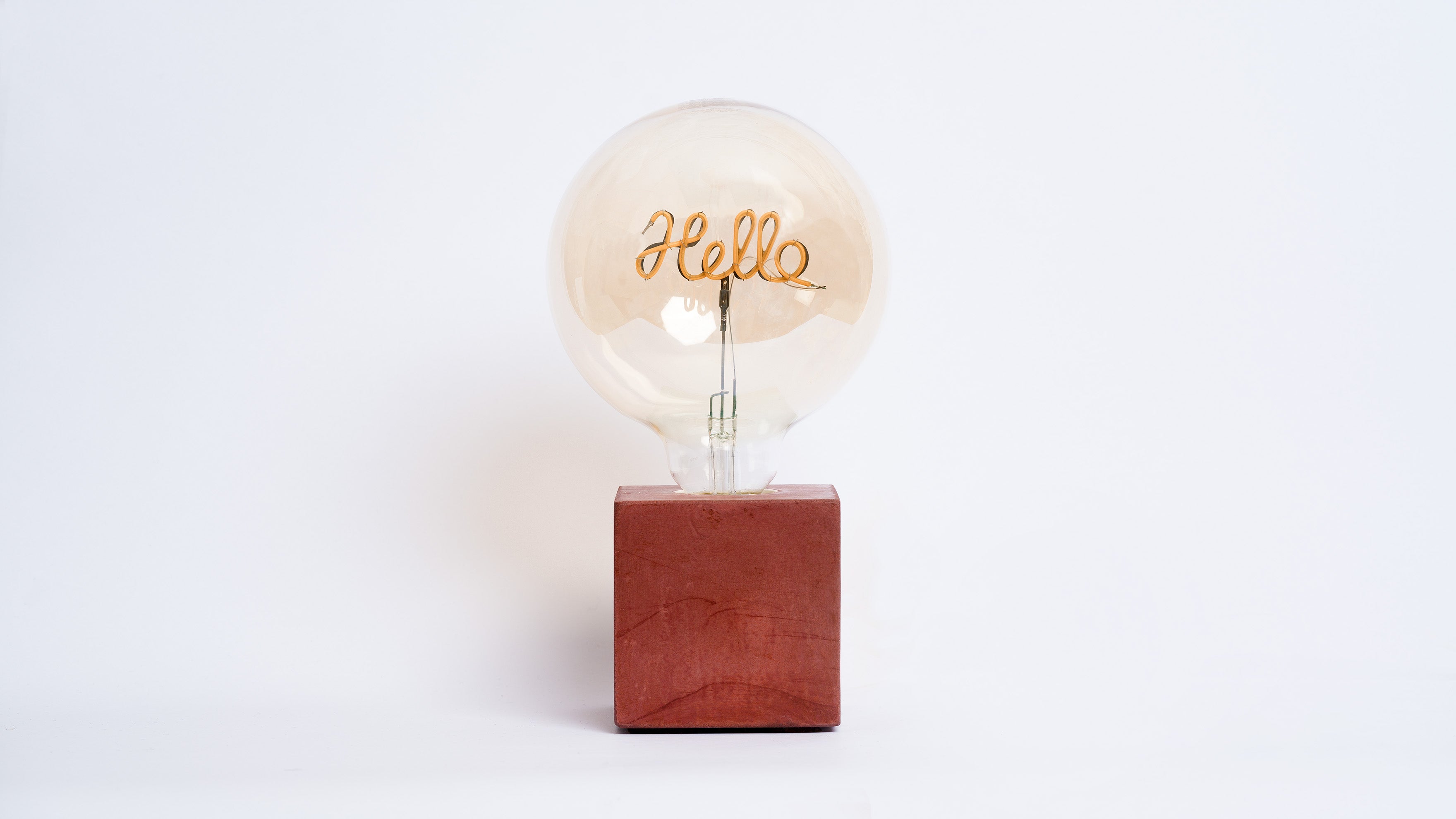 Lampe Hello - Béton Brique