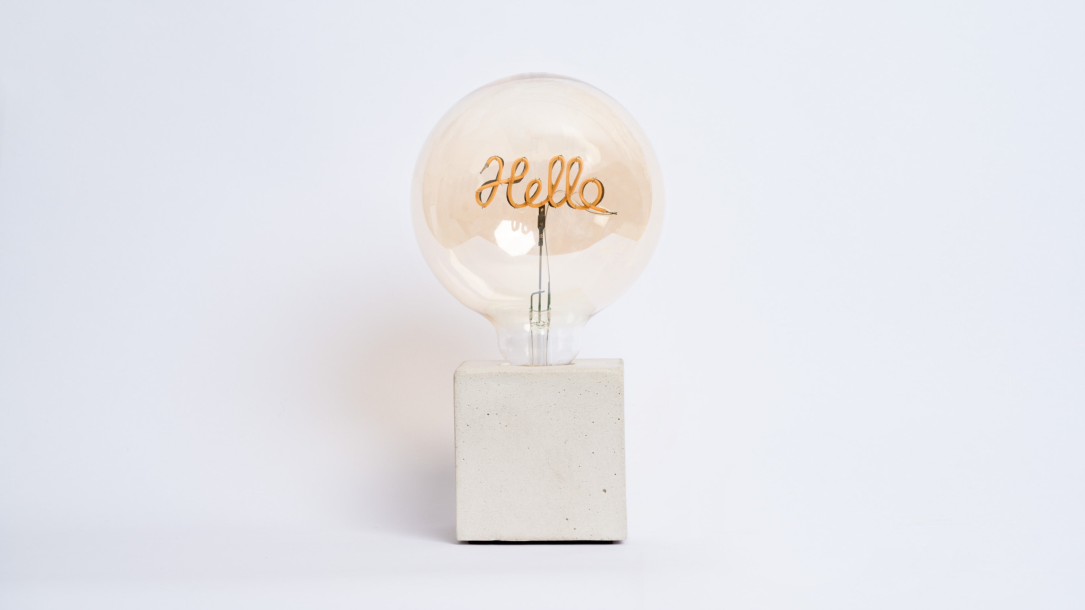 Lampe Hello - Béton Beige