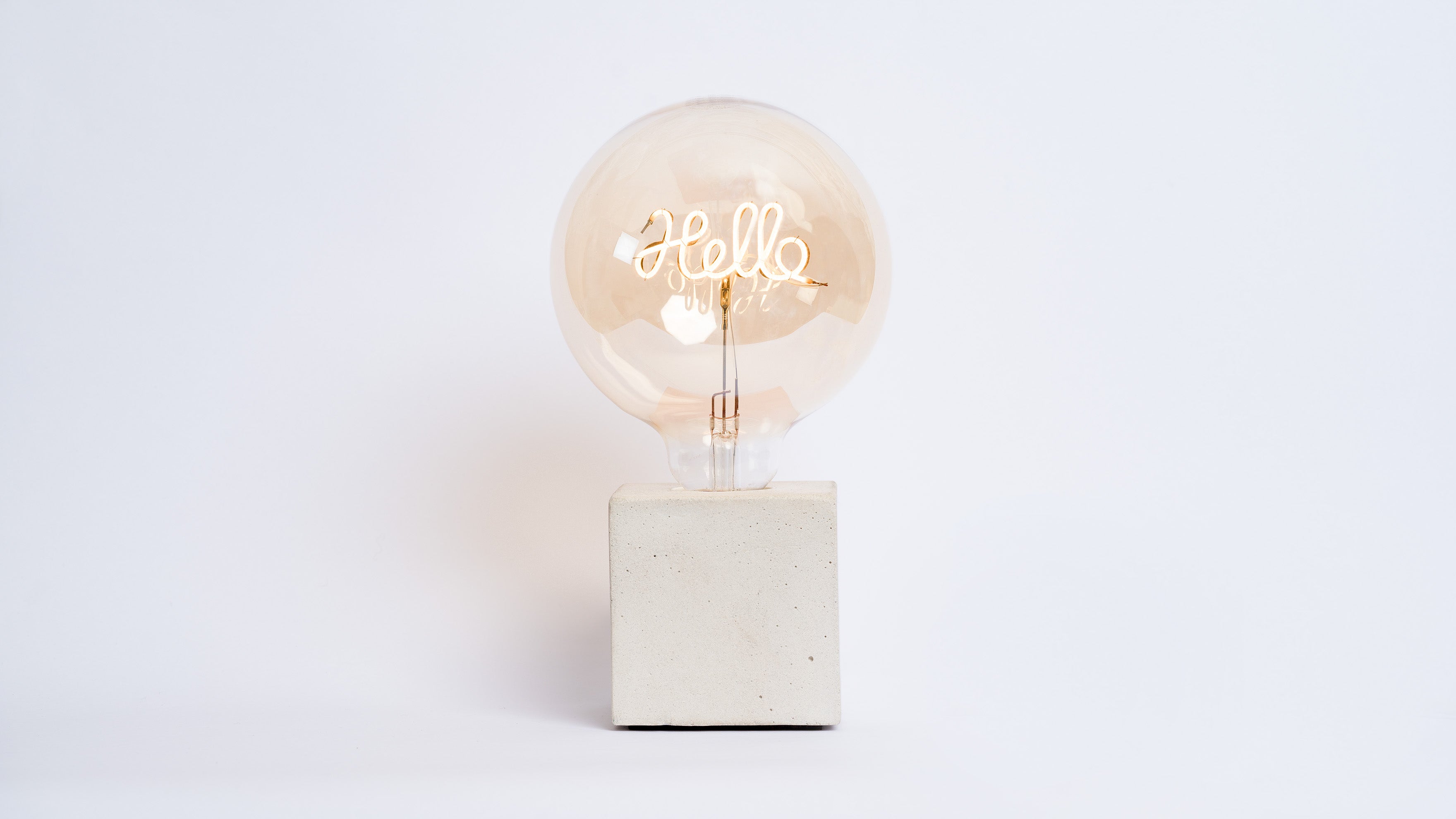 Lampe Hello - Béton Beige