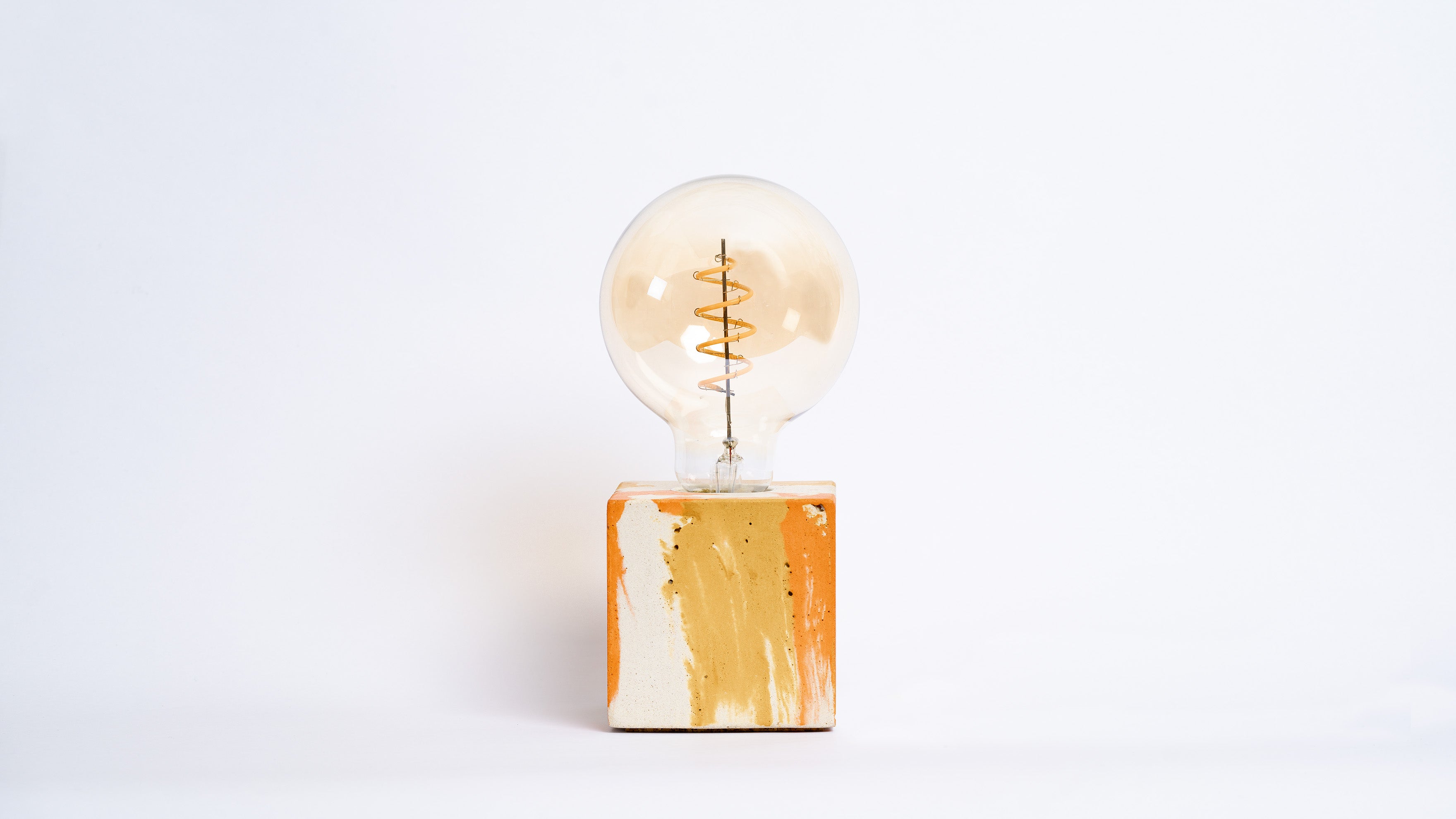 Lampe Tie&Dye - Orange et Jaune