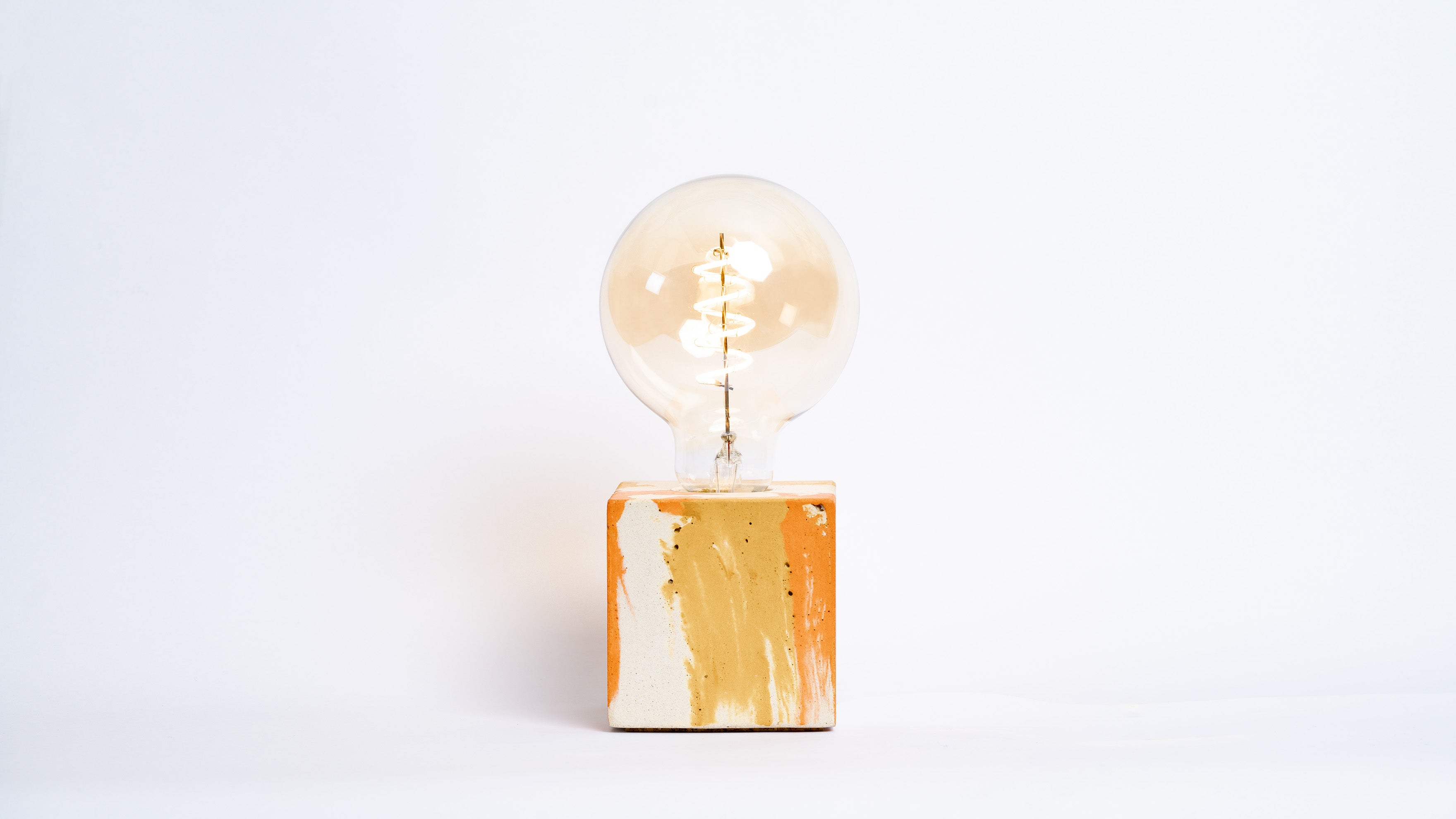 Lampe Tie&Dye - Orange et Jaune