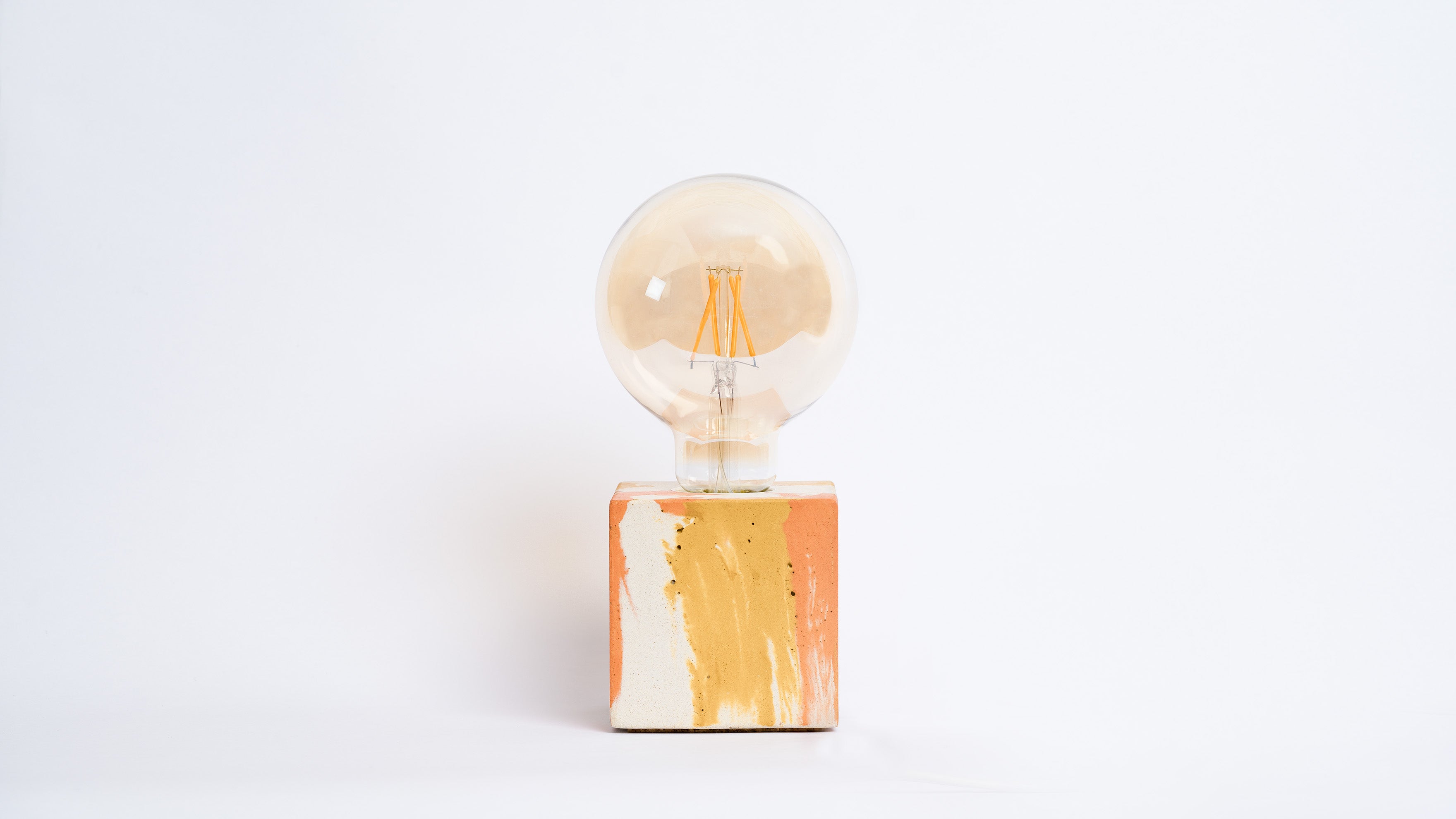 Lampe Tie&Dye - Orange et Jaune