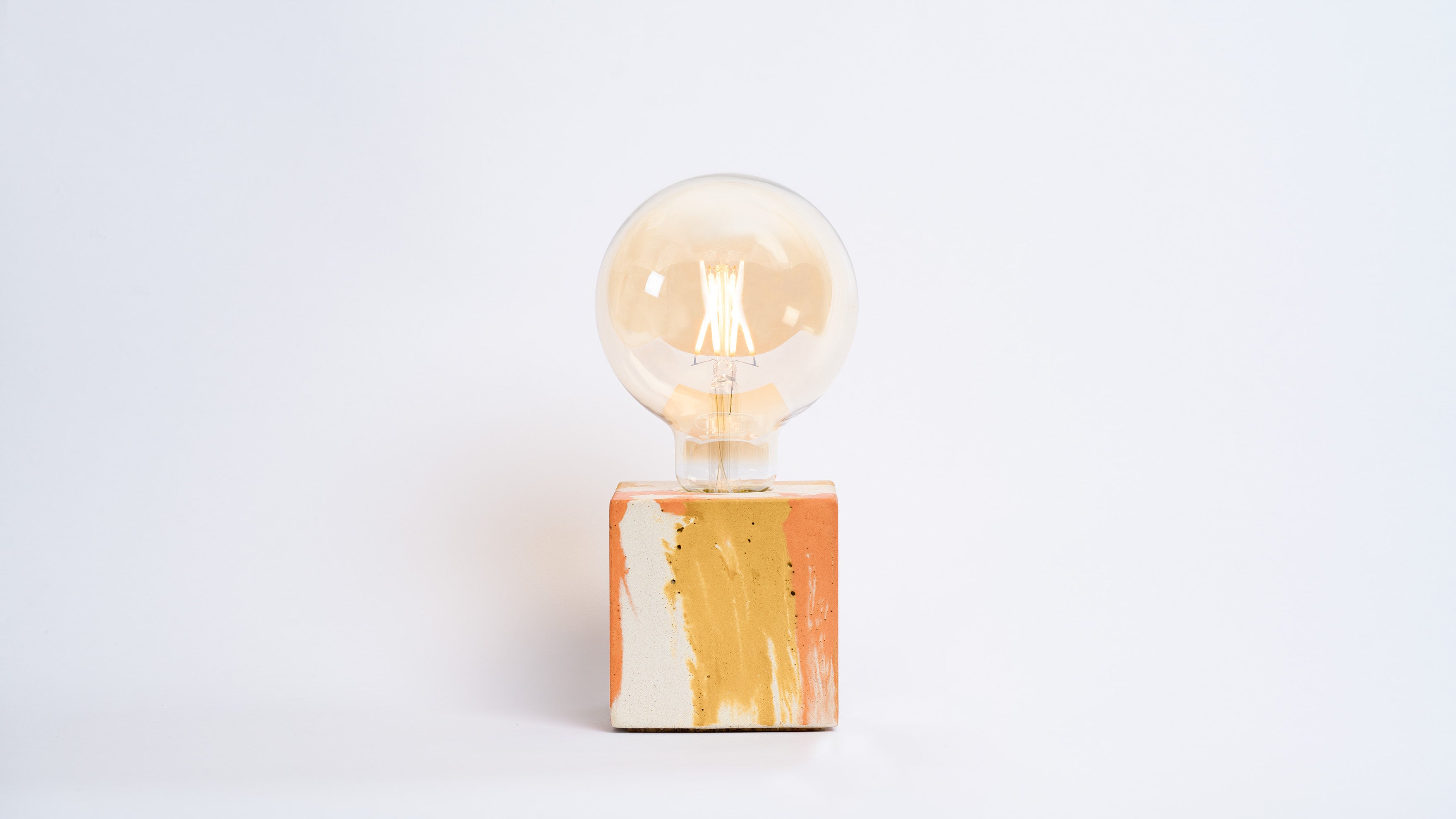 Lampe Tie&Dye - Orange et Jaune