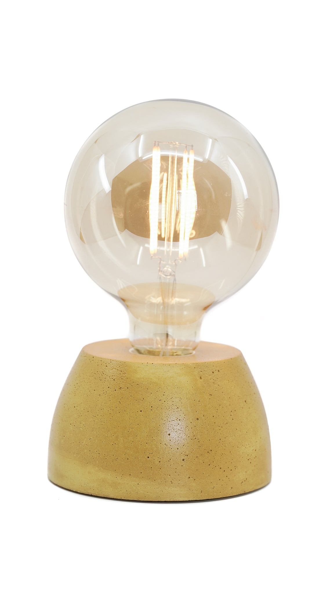 Lampe Dôme - Béton Jaune
