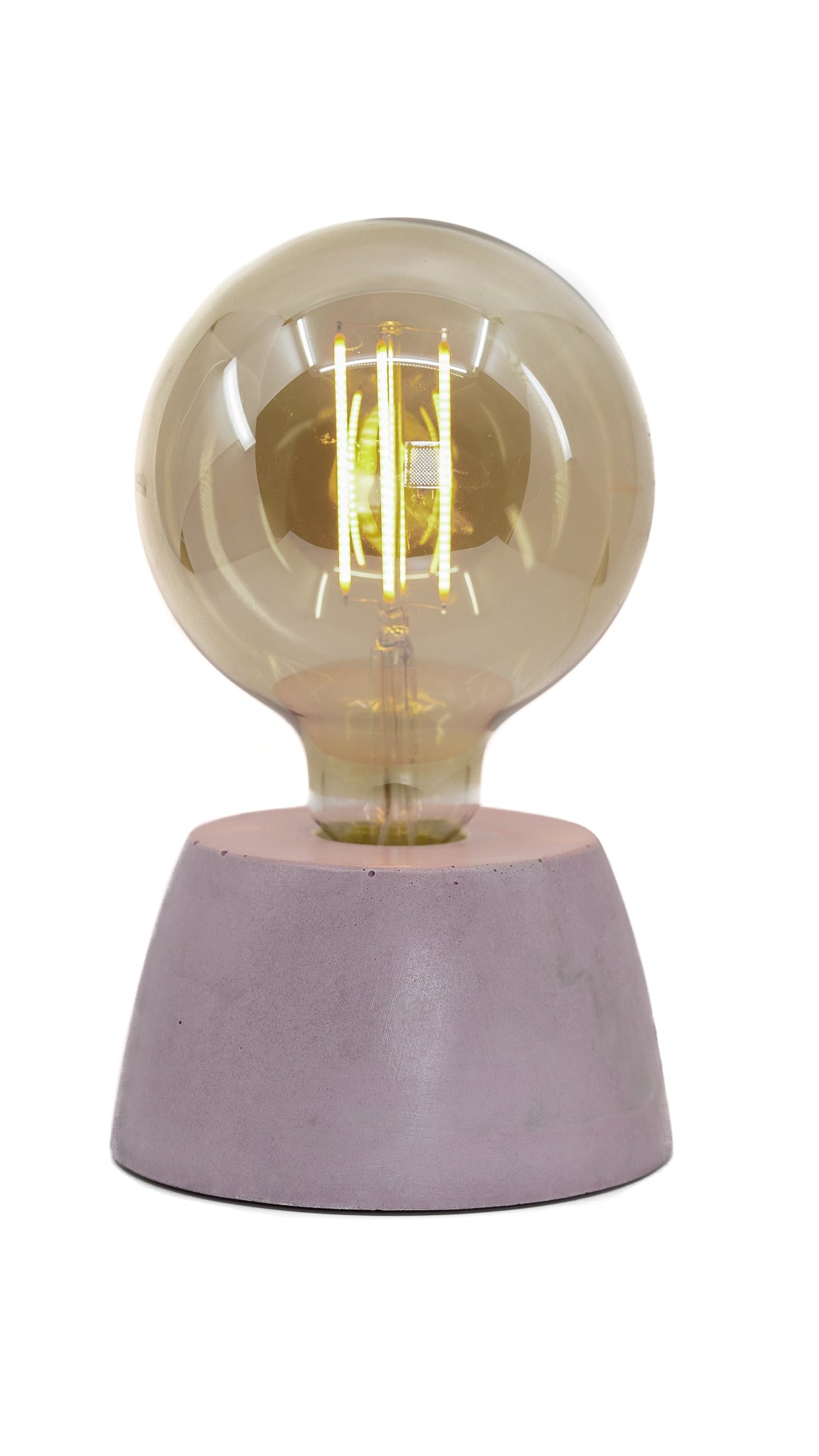 Lampe Dôme - Béton Rose