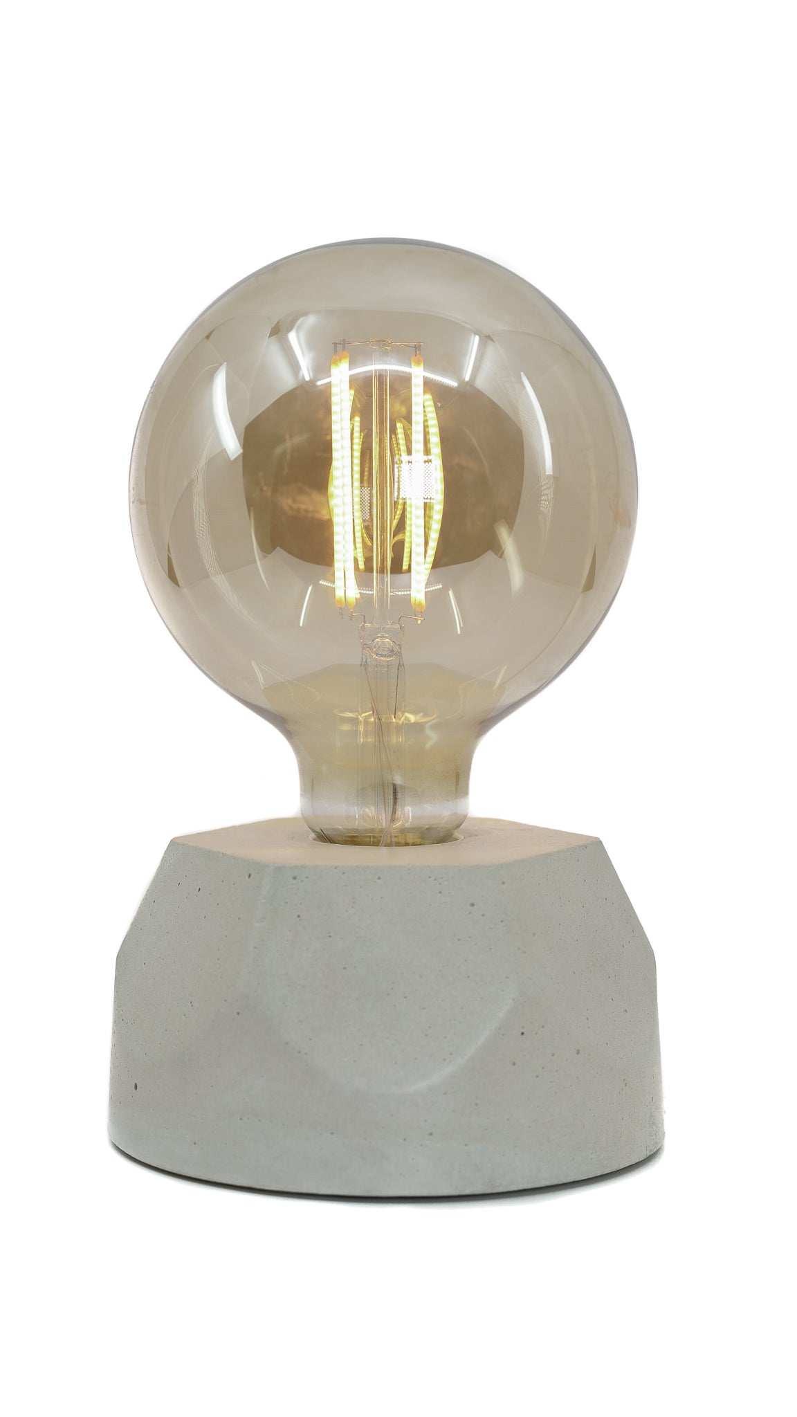 Lampe Hexagone - Béton Beige