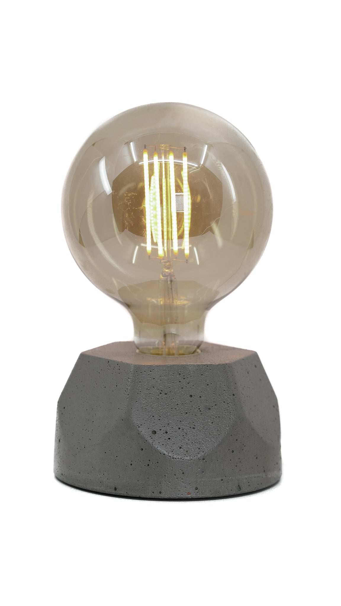 Lampe Hexagone - Béton Gris
