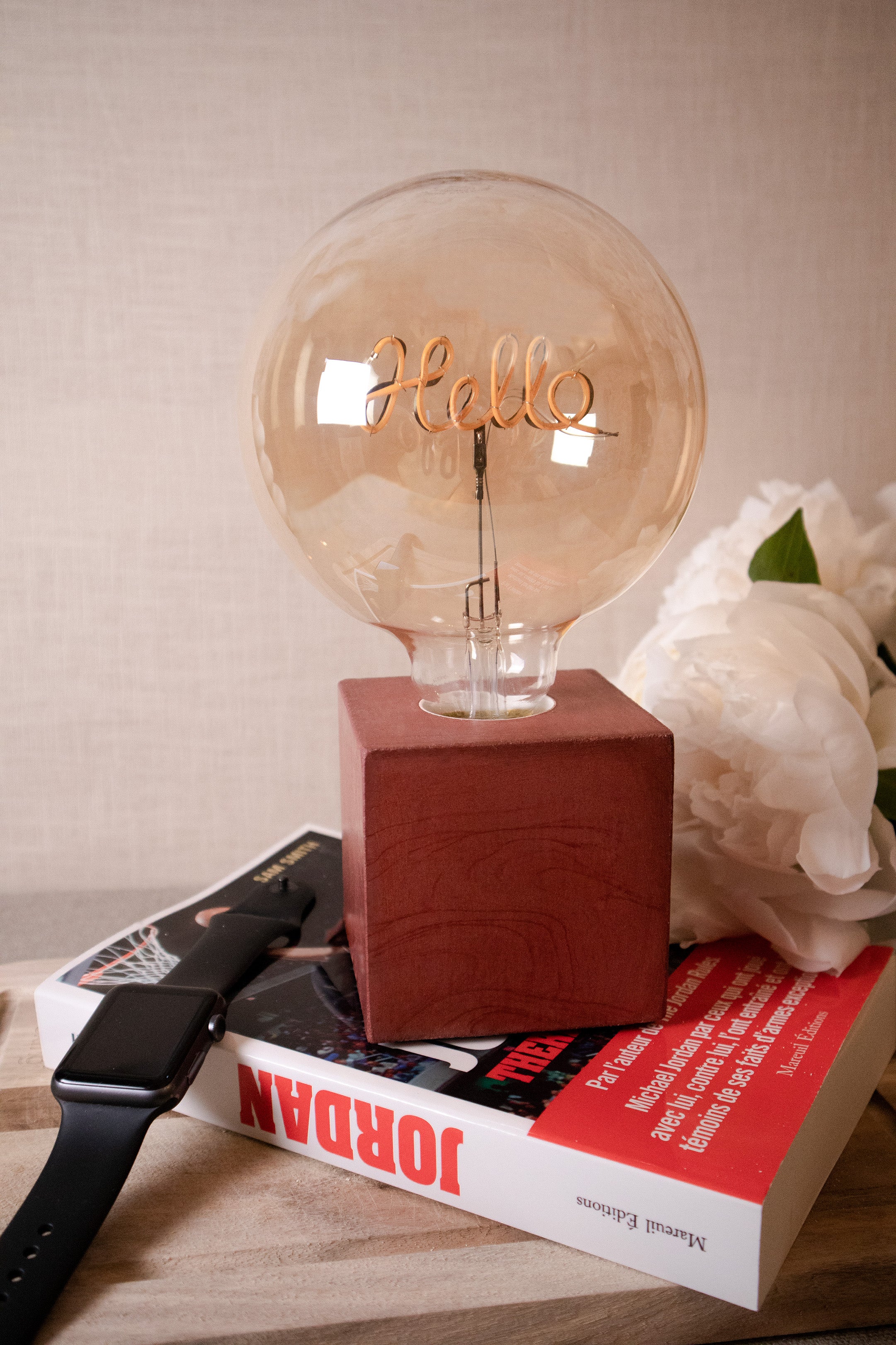 Lampe Hello - Béton Brique