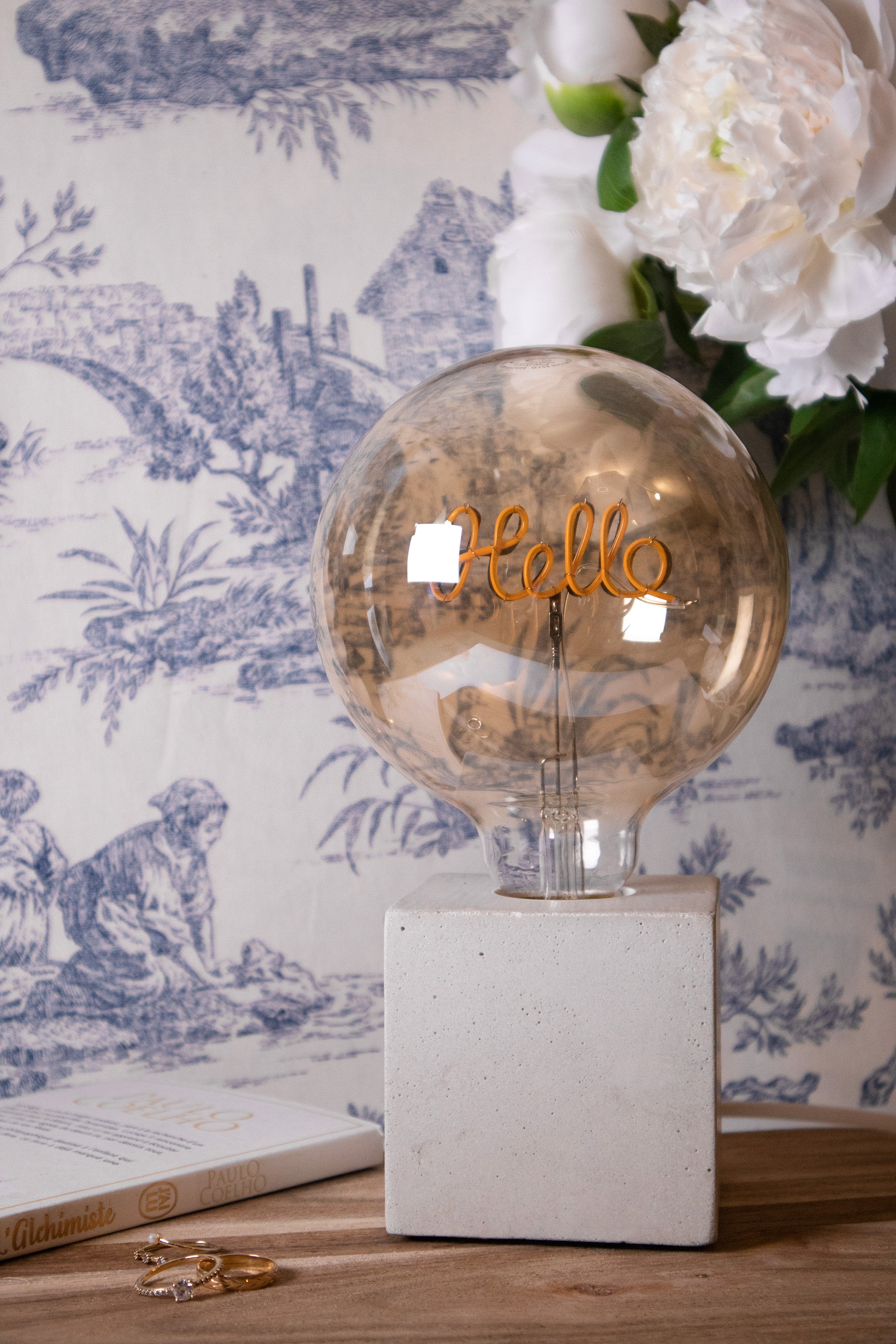Lampe Hello - Béton Beige