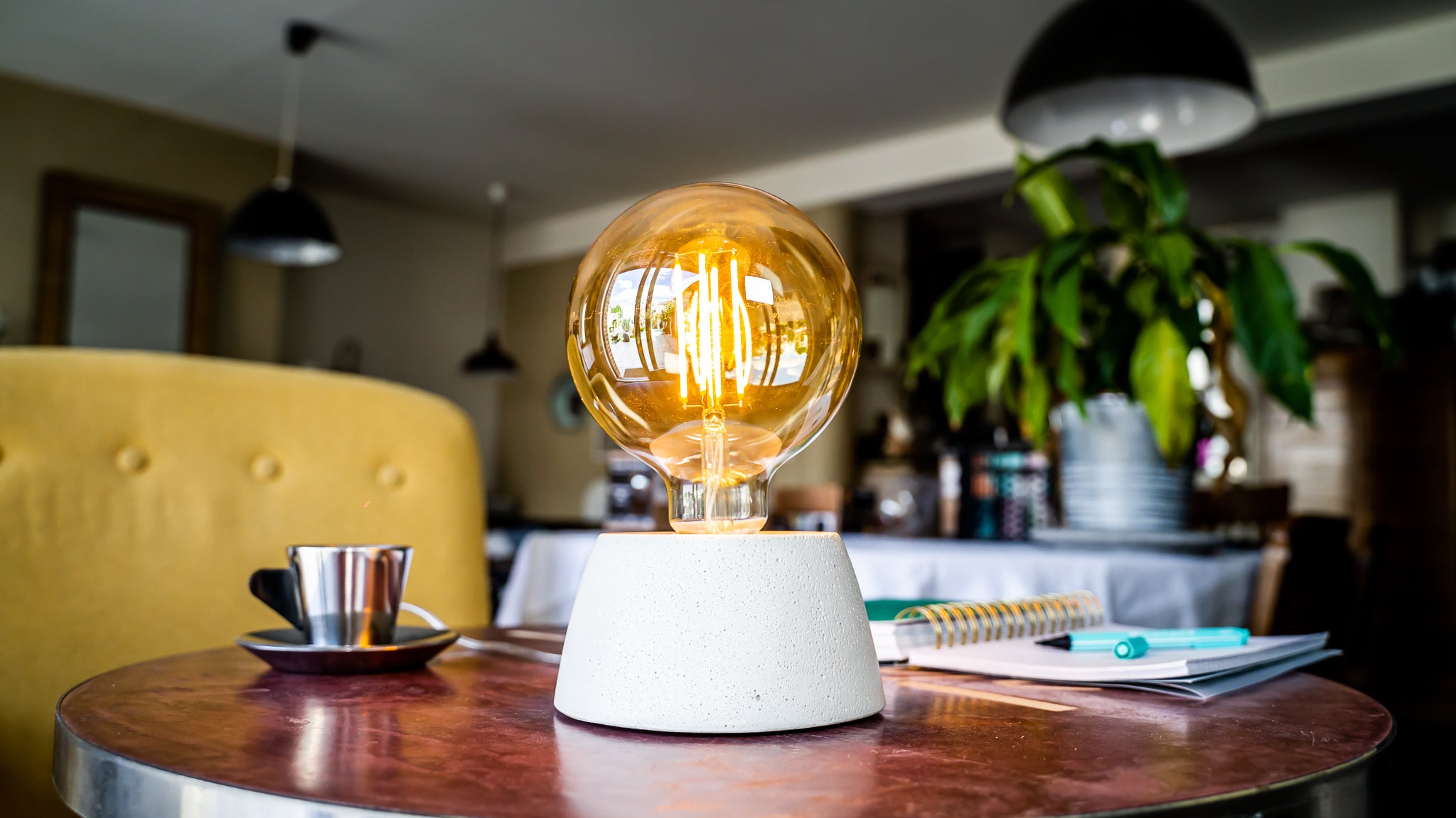 Lampe Dôme - Béton Beige