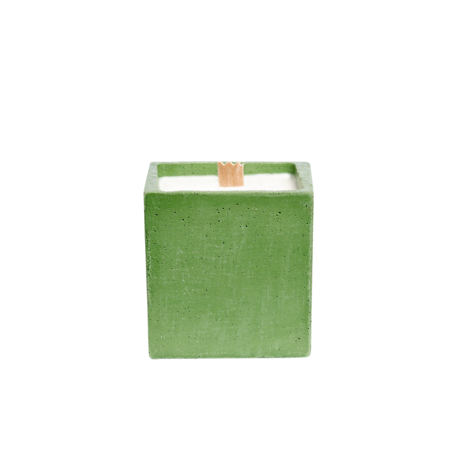 Bougie Cube - Béton Vert