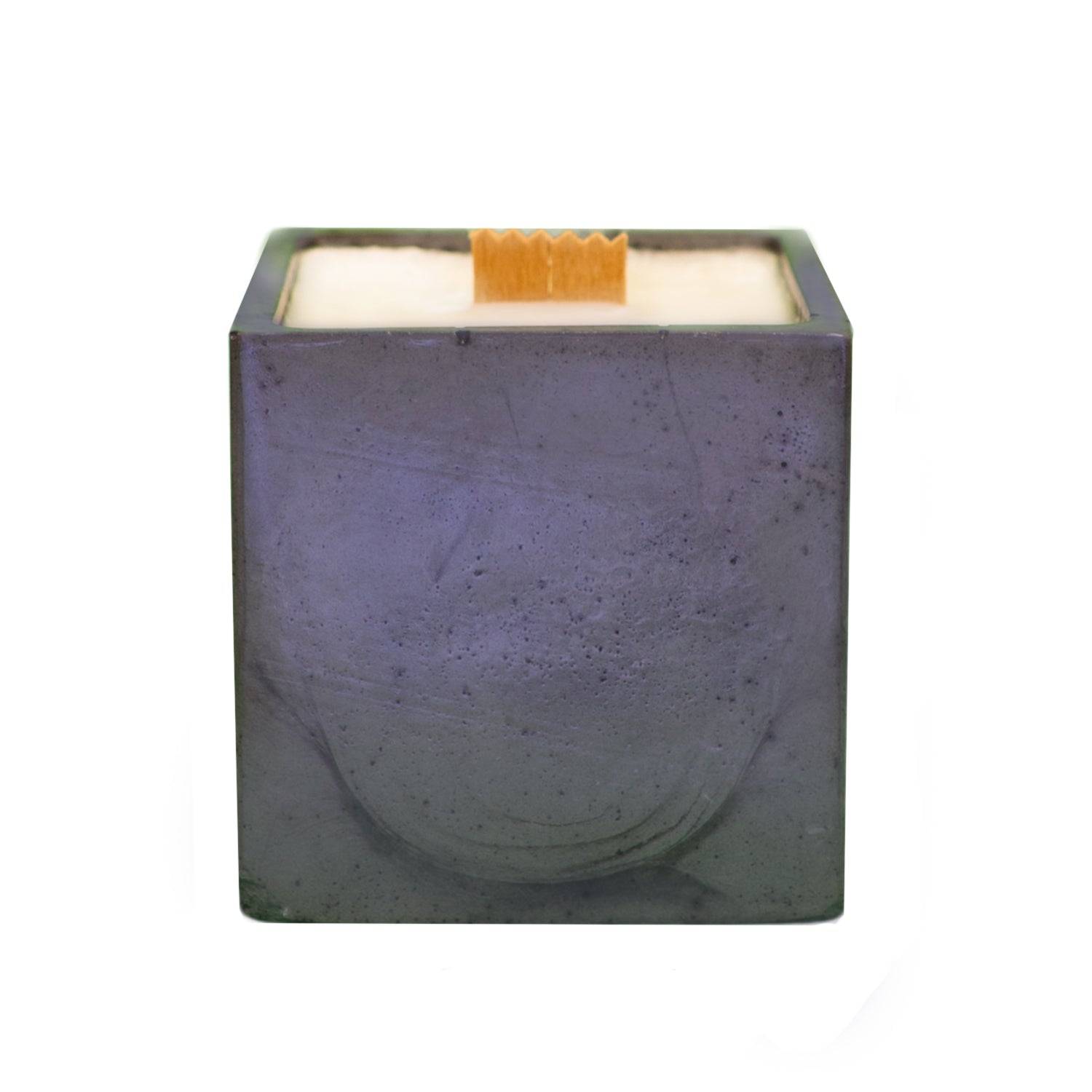 Bougie cube xxl - Béton Anthracite