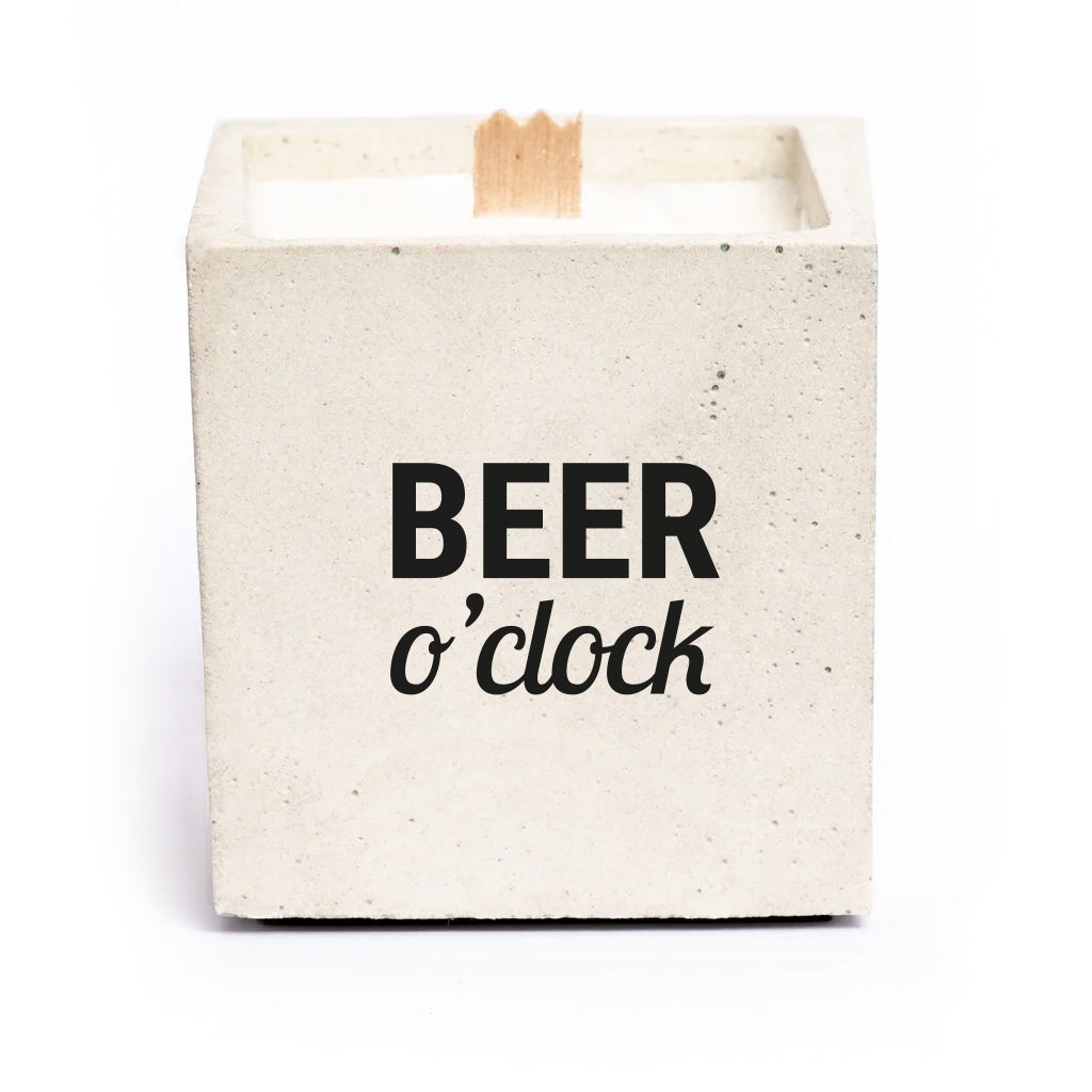 Bougie à message - Beer O'Clock