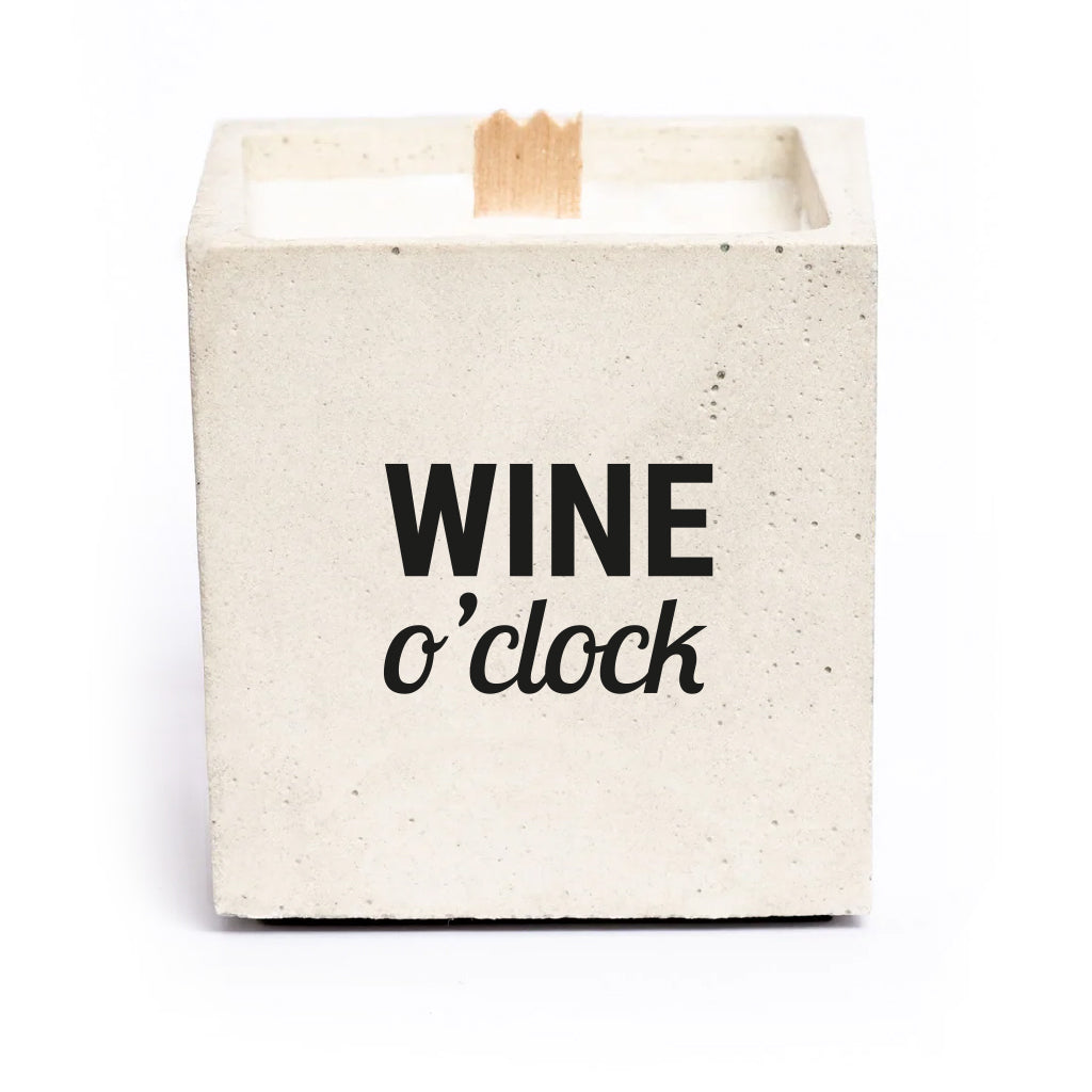Bougie à message - Wine O'Clock