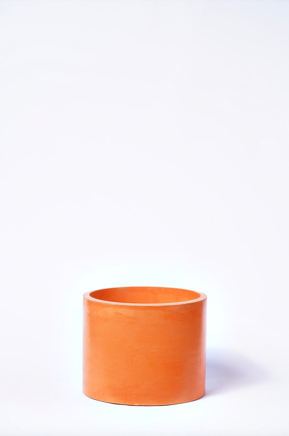 Cache-pot XXL - Béton Orange