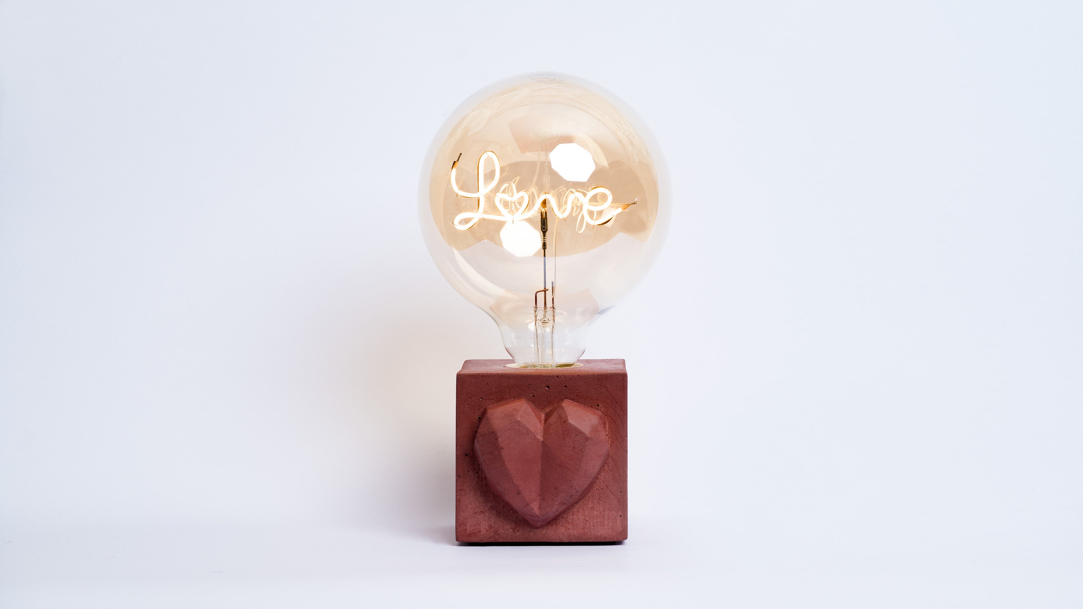 Lampe Love - Béton Brique