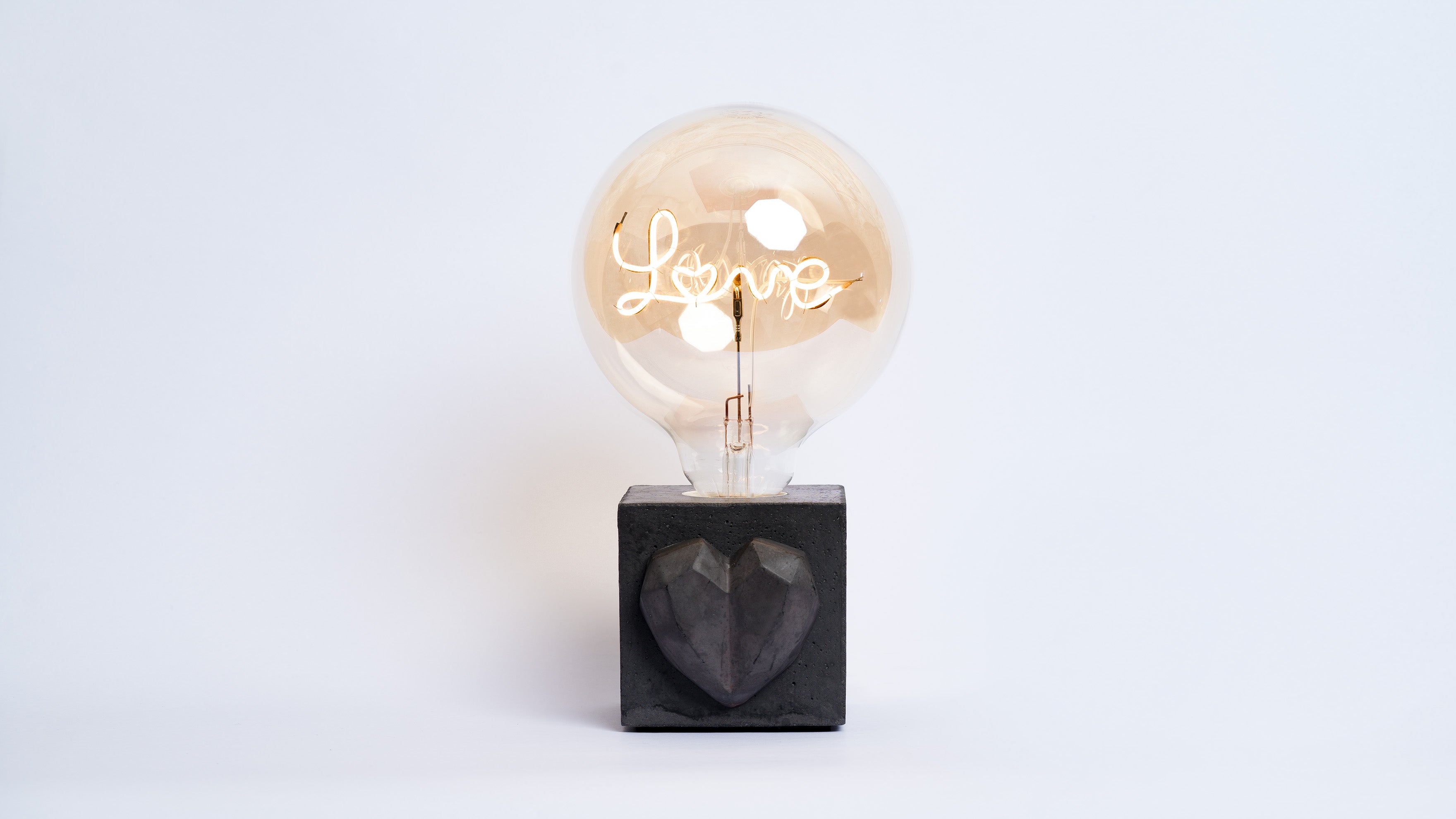 Lampe Love - Béton Anthracite