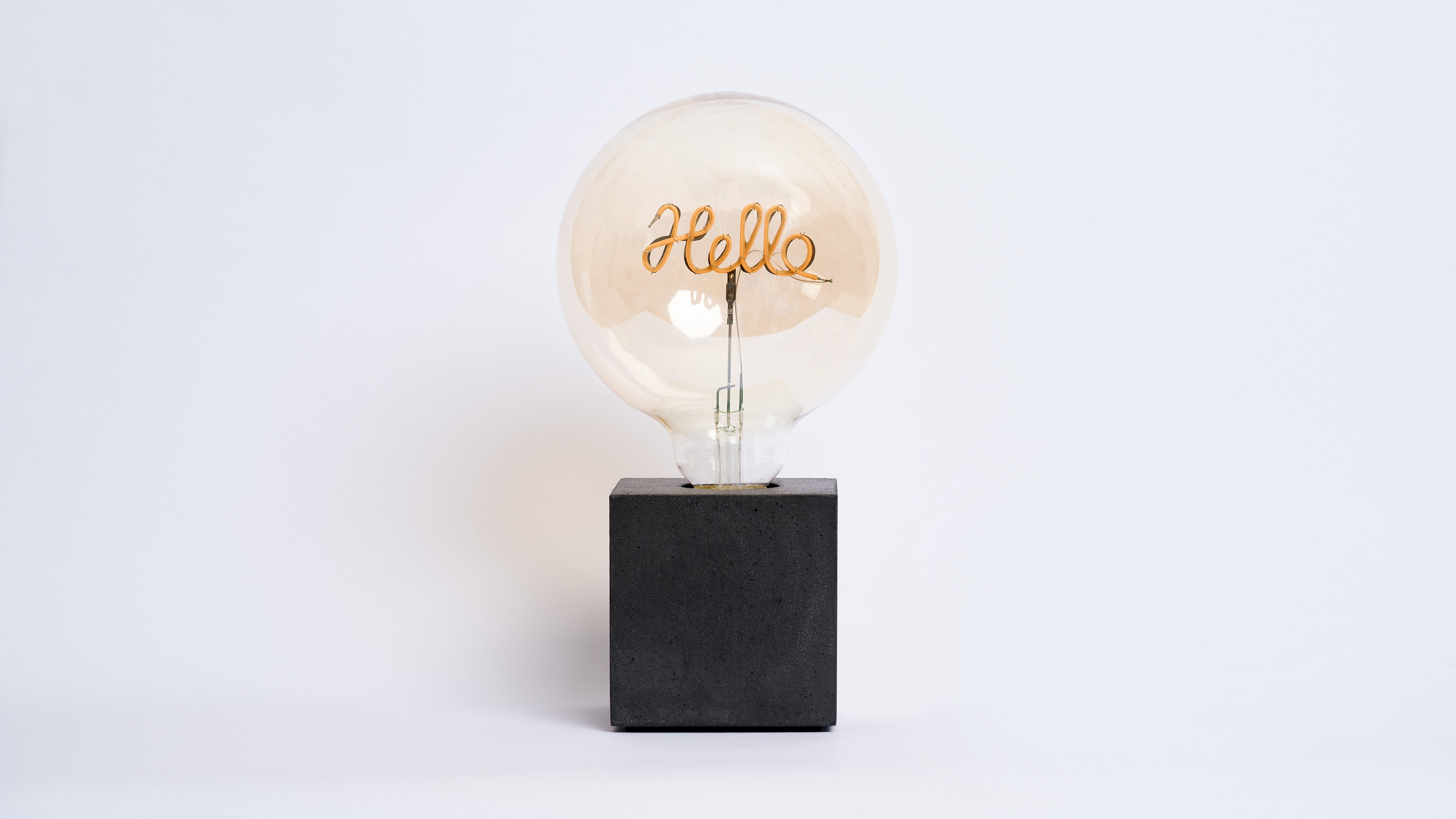 Lampe Hello - Béton Anthracite