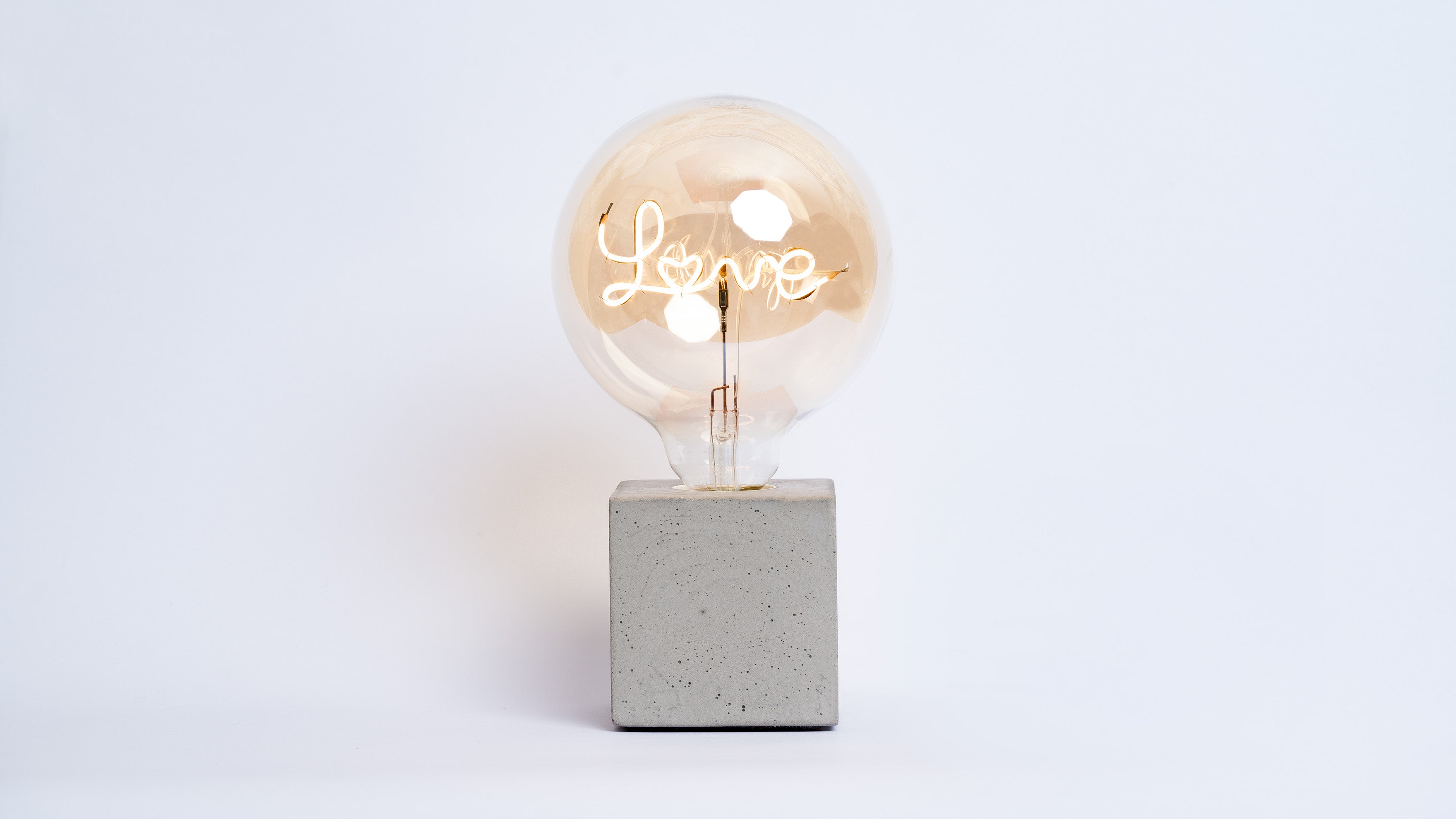Lampe Cube - Béton Gris