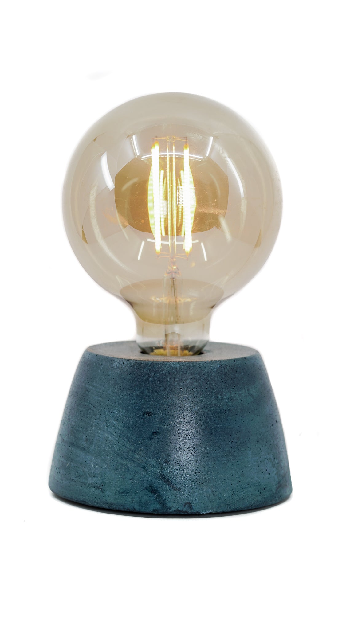 Lampe Dôme - Béton bleu pétrole
