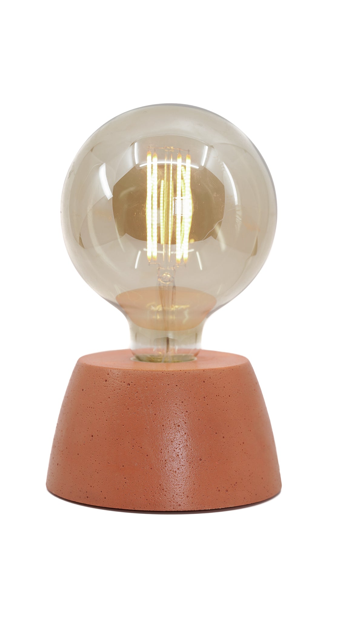 Lampe Dôme - Béton Orange