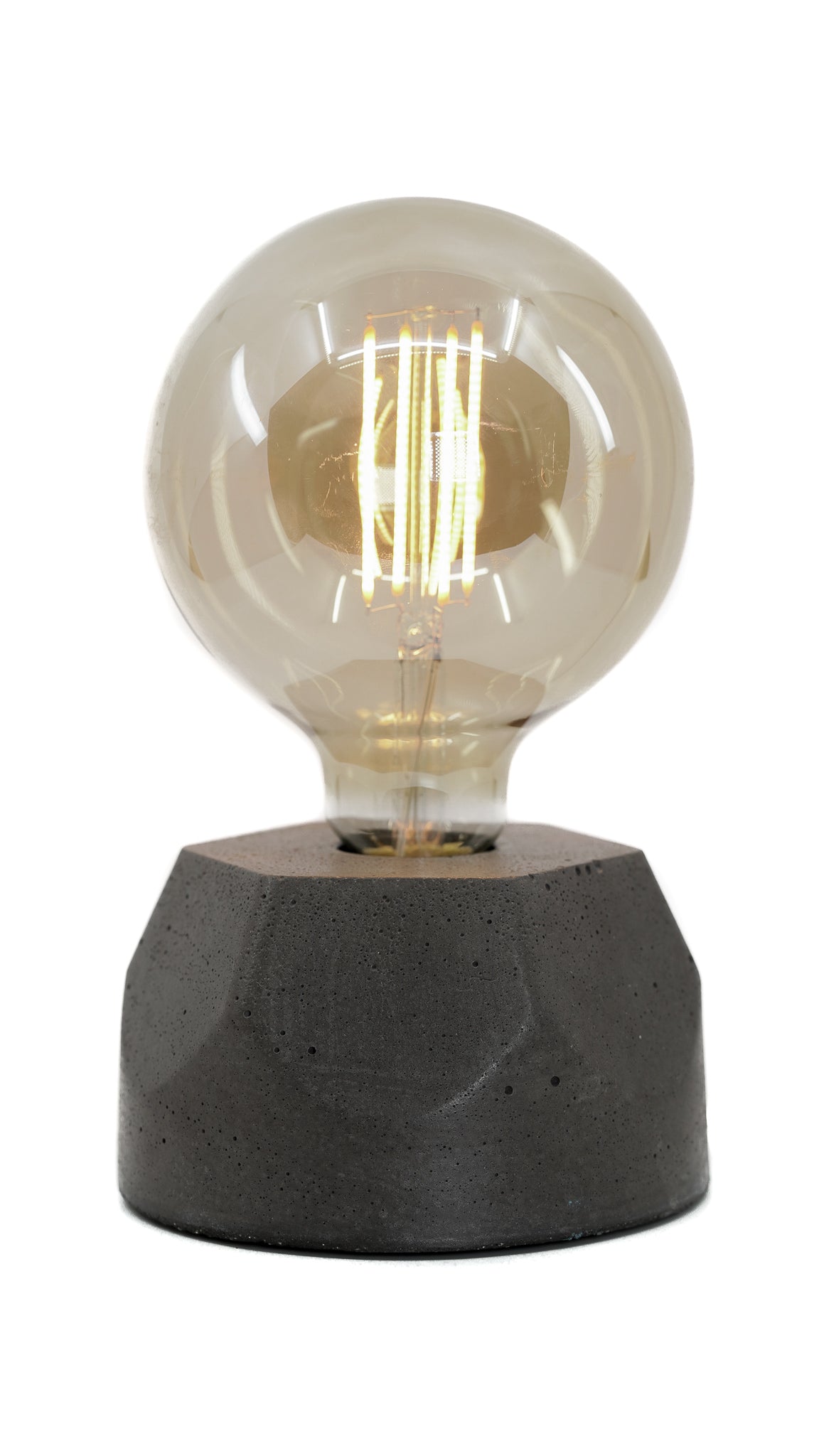 Lampe Hexagone - Béton Anthracite
