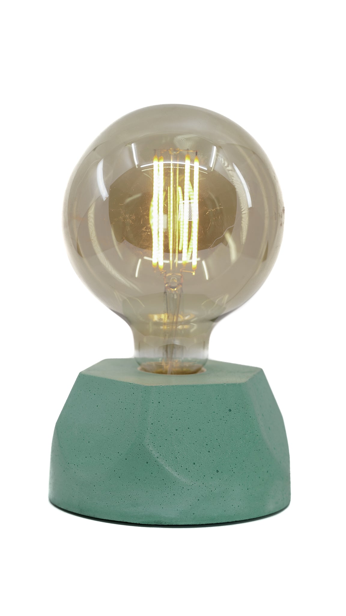 Lampe Hexagone - Béton Turquoise
